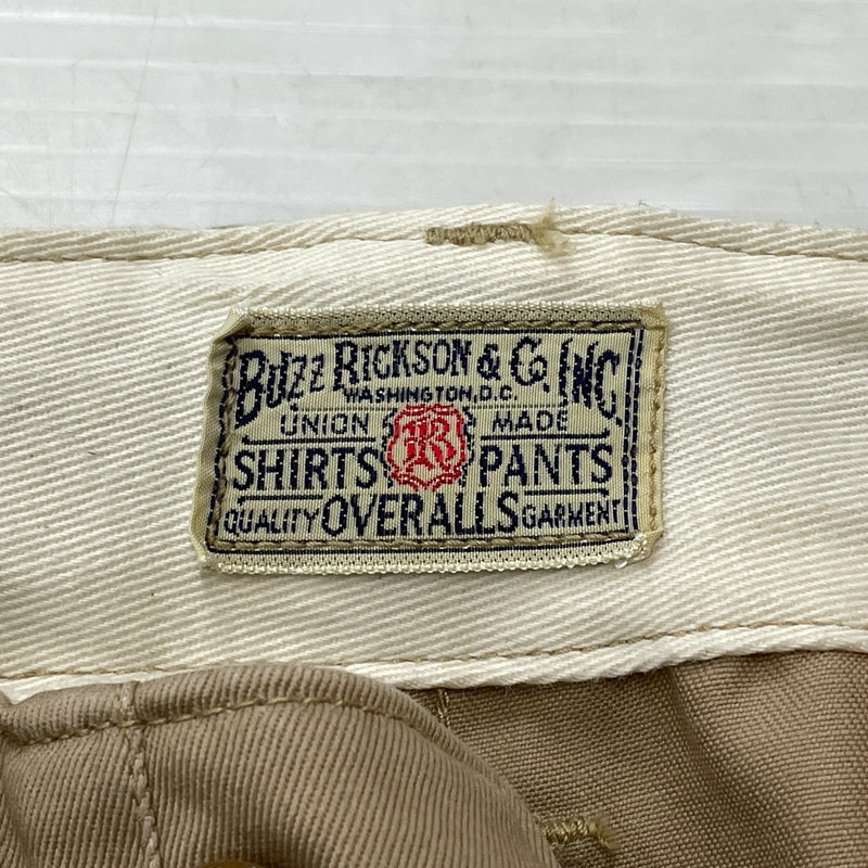 【中古品】【メンズ】 BUZZ RICKSON’S バズ リクソンズ ORIGINAL SPEC CHINOS BR40025 オリジナル スペック チノンス ボトムス チノパン 156-260913-sa-25-teih サイズ：36 カラー：ベージュ 万代Net店