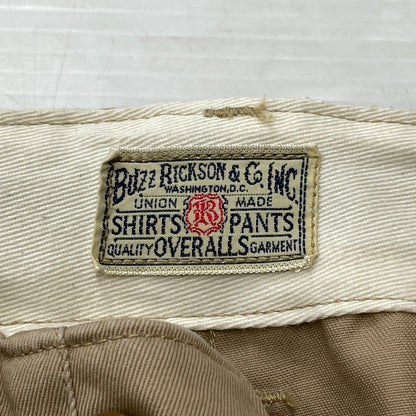 【中古品】【メンズ】 BUZZ RICKSON’S バズ リクソンズ ORIGINAL SPEC CHINOS BR40025 オリジナル スペック チノンス ボトムス チノパン 156-260913-sa-25-teih サイズ：36 カラー：ベージュ 万代Net店