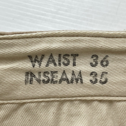 【中古品】【メンズ】 BUZZ RICKSON’S バズ リクソンズ ORIGINAL SPEC CHINOS BR40025 オリジナル スペック チノンス ボトムス チノパン 156-260913-sa-25-teih サイズ：36 カラー：ベージュ 万代Net店