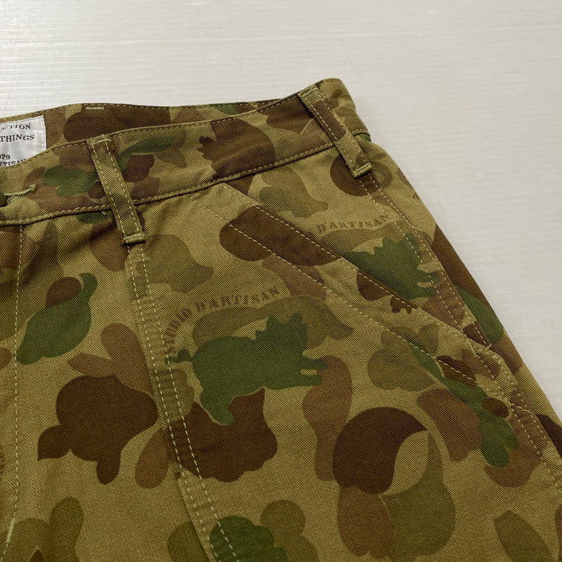 【中古品】【メンズ】 STUDIO D'ARTISAN ステュディオ ダ ルチザン 1669 BAKER SHORTS ベイカー ショーツ ボトムス 短パン 156-260913-sa-13-teih サイズ：34 カラー：カモ柄 万代Net店