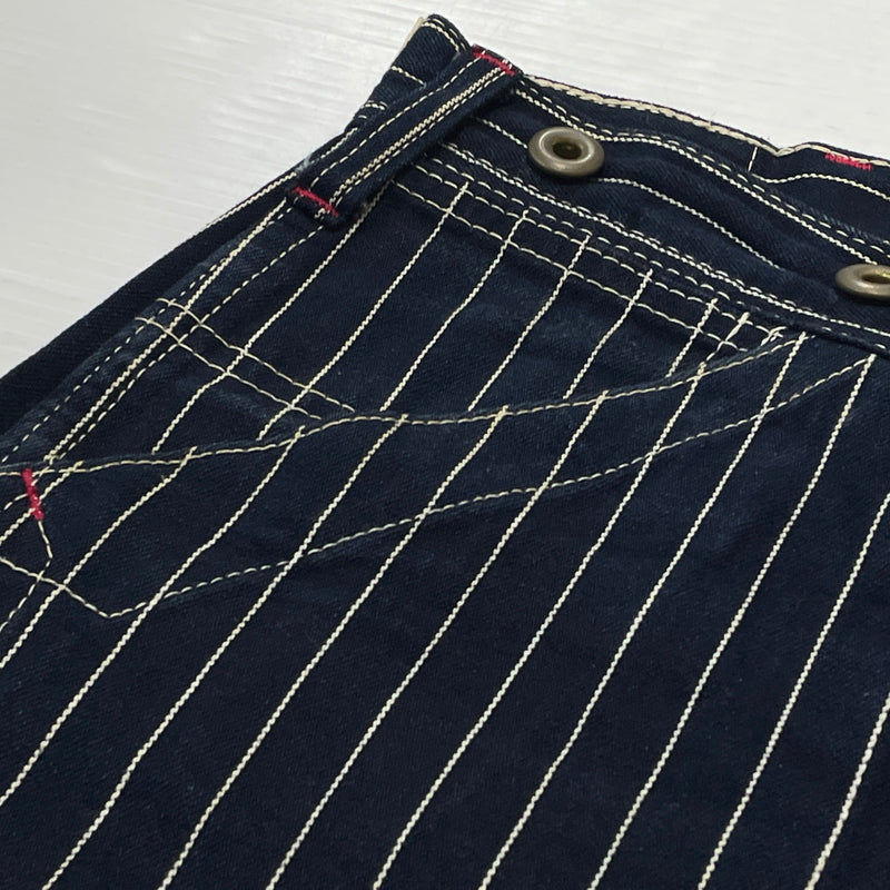 【中古品】【メンズ】 SUGARCANE シュガーケーン SC47161 WABASH BAKER PANTS ウォバッシュ バイカー パンツ ボトムス 156-260913-sa-21-teih サイズ：36 カラー：ストライプ 万代Net店