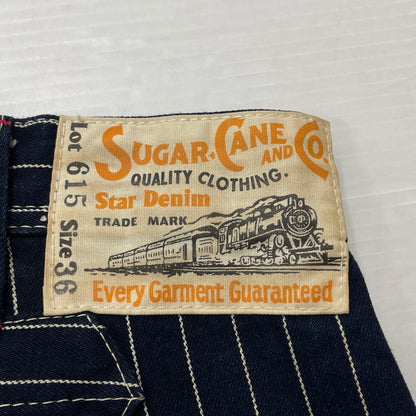 【中古品】【メンズ】 SUGARCANE シュガーケーン SC47161 WABASH BAKER PANTS ウォバッシュ バイカー パンツ ボトムス 156-260913-sa-21-teih サイズ：36 カラー：ストライプ 万代Net店