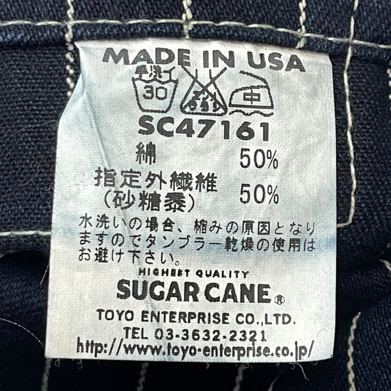 【中古品】【メンズ】 SUGARCANE シュガーケーン SC47161 WABASH BAKER PANTS ウォバッシュ バイカー パンツ ボトムス 156-260913-sa-21-teih サイズ：36 カラー：ストライプ 万代Net店