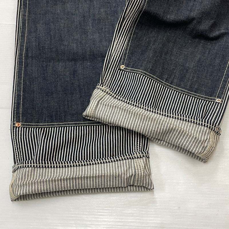 【中古品】【メンズ】 サムライ自動車倶楽部 DOUBLE KNEE PANTS SM210WHC ダブルニー パンツ ボトムス ジーンズ 156-260913-sa-22-teih サイズ：34 カラー：インディゴ 万代Net店