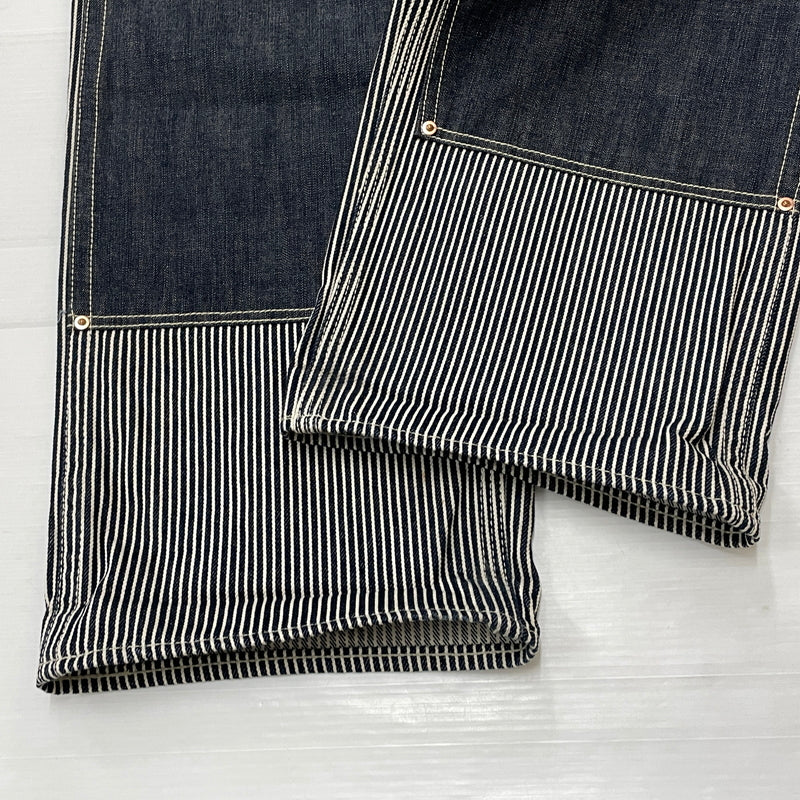 【中古品】【メンズ】 サムライ自動車倶楽部 DOUBLE KNEE PANTS SM210WHC ダブルニー パンツ ボトムス ジーンズ 156-260913-sa-22-teih サイズ：34 カラー：インディゴ 万代Net店