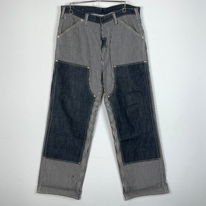 【中古品】【メンズ】 サムライ自動車倶楽部 DOUBLE KNEE PANTS SM210WHC ダブルニー パンツ ボトムス ジーンズ 156-260913-sa-22-teih サイズ：34 カラー：インディゴ 万代Net店