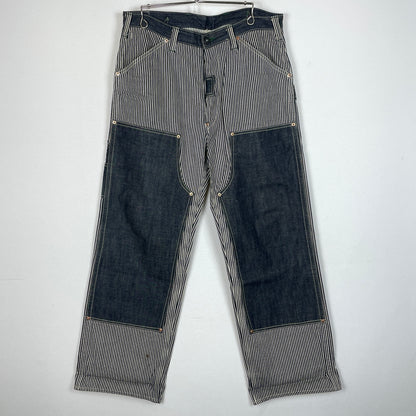 【中古品】【メンズ】 サムライ自動車倶楽部 DOUBLE KNEE PANTS SM210WHC ダブルニー パンツ ボトムス ジーンズ 156-260913-sa-22-teih サイズ：34 カラー：インディゴ 万代Net店