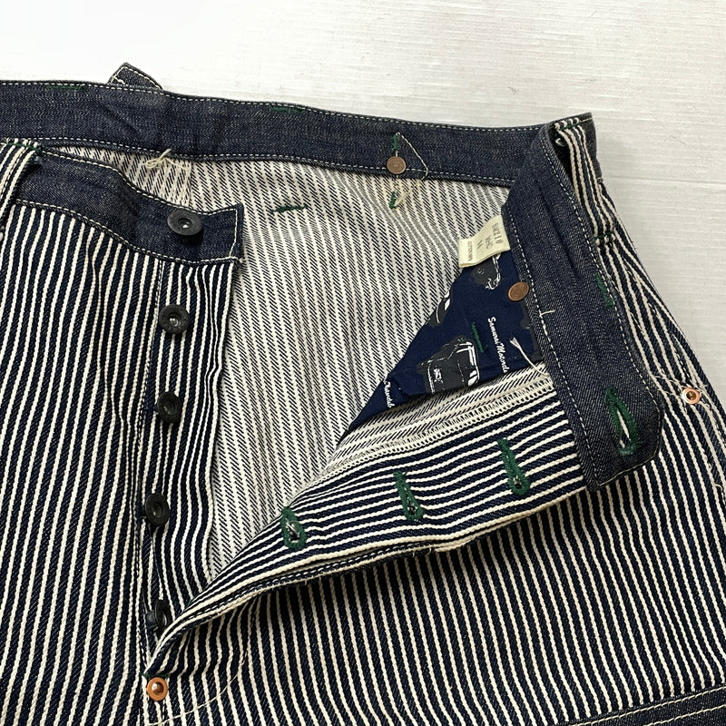 【中古品】【メンズ】 サムライ自動車倶楽部 DOUBLE KNEE PANTS SM210WHC ダブルニー パンツ ボトムス ジーンズ 156-260913-sa-22-teih サイズ：34 カラー：インディゴ 万代Net店
