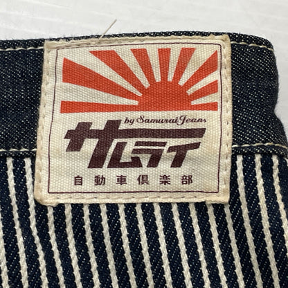 【中古品】【メンズ】 サムライ自動車倶楽部 DOUBLE KNEE PANTS SM210WHC ダブルニー パンツ ボトムス ジーンズ 156-260913-sa-22-teih サイズ：34 カラー：インディゴ 万代Net店