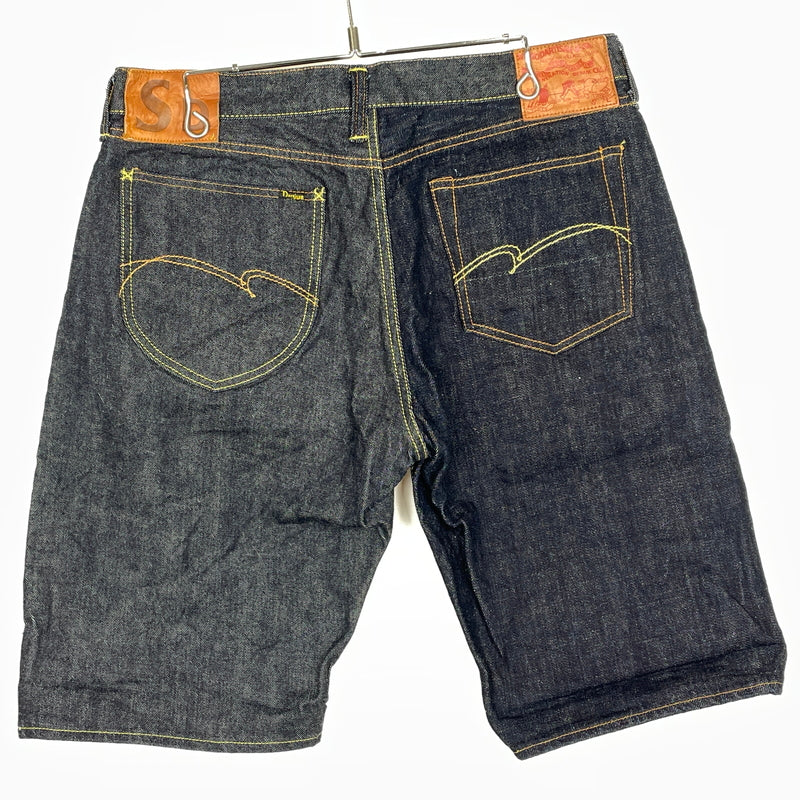 【中古品】【メンズ】 STUDIO D'ARTISAN ステュディオ ダ ルチザン ディー CRAZY DENIM SHORTS D1737 クレイジー デニム ショーツ ボトムス 短パン 156-260913-sa-16-teih サイズ：36 カラー：インディゴ 万代Net店