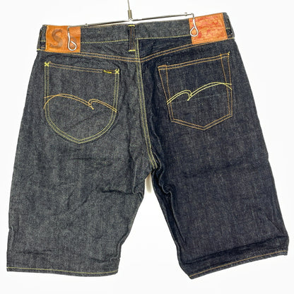 【中古品】【メンズ】 STUDIO D'ARTISAN ステュディオ ダ ルチザン ディー CRAZY DENIM SHORTS D1737 クレイジー デニム ショーツ ボトムス 短パン 156-260913-sa-16-teih サイズ：36 カラー：インディゴ 万代Net店