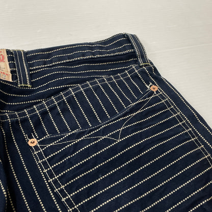 【中古品】【メンズ】 SUGARCANE シュガーケーン WABASH STRIPE PANTS LOT054 ウォバッシュ ストライプ パンツ ボトムス 短パン 156-260913-sa-17-teih サイズ：34 カラー：ストライプ 万代Net店