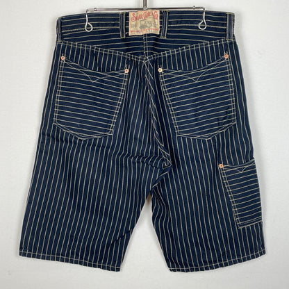 【中古品】【メンズ】 SUGARCANE シュガーケーン WABASH STRIPE PANTS LOT054 ウォバッシュ ストライプ パンツ ボトムス 短パン 156-260913-sa-17-teih サイズ：34 カラー：ストライプ 万代Net店