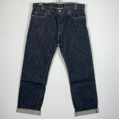 【中古品】【メンズ】 MOMOTARO JEANS モモタロウ ジーンズ TIGHT STRAIGHT DENIM PANTS NoO.0705SP 出陣 タイト ストレート デニム パンツ ボトムス 156-260913-sa-23-teih サイズ：36 カラー：インディゴ 万代Net店