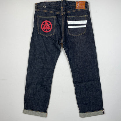 【中古品】【メンズ】 MOMOTARO JEANS モモタロウ ジーンズ TIGHT STRAIGHT DENIM PANTS NoO.0705SP 出陣 タイト ストレート デニム パンツ ボトムス 156-260913-sa-23-teih サイズ：36 カラー：インディゴ 万代Net店