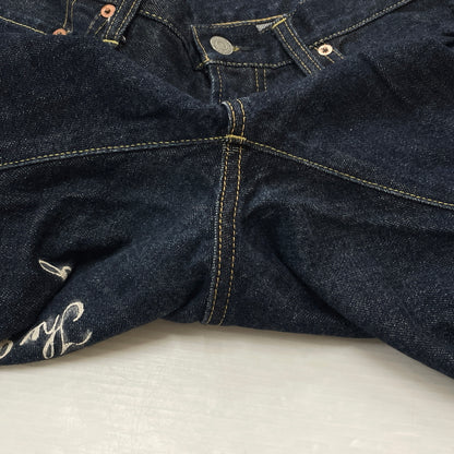 【中古品】【メンズ】 STUDIO D'ARTISAN ステュディオダ ルチザン ディー PRINT DENIM SHORTS D1652 プリント デニム ショーツ ボトムス 156-260913-sa-18-teih サイズ：34 カラー：インディゴ 万代Net店