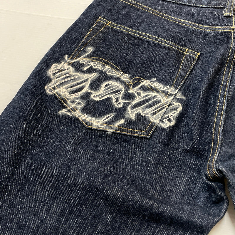 【中古品】【メンズ】 STUDIO D'ARTISAN ステュディオダ ルチザン ディー PRINT DENIM SHORTS D1652 プリント デニム ショーツ ボトムス 156-260913-sa-18-teih サイズ：34 カラー：インディゴ 万代Net店