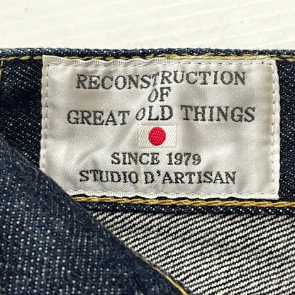 【中古品】【メンズ】 STUDIO D'ARTISAN ステュディオダ ルチザン ディー PRINT DENIM SHORTS D1652 プリント デニム ショーツ ボトムス 156-260913-sa-18-teih サイズ：34 カラー：インディゴ 万代Net店