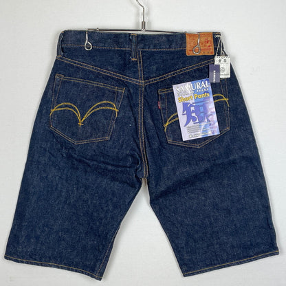 【中古品】【メンズ】 SAMURAI JEANS サムライ ジーンズ SHORT JEANS LOT17 S310SP-21OZ ショート ジーンズ 短パン 156-260913-sa-14-teih サイズ：36 カラー：インディゴ 万代Net店