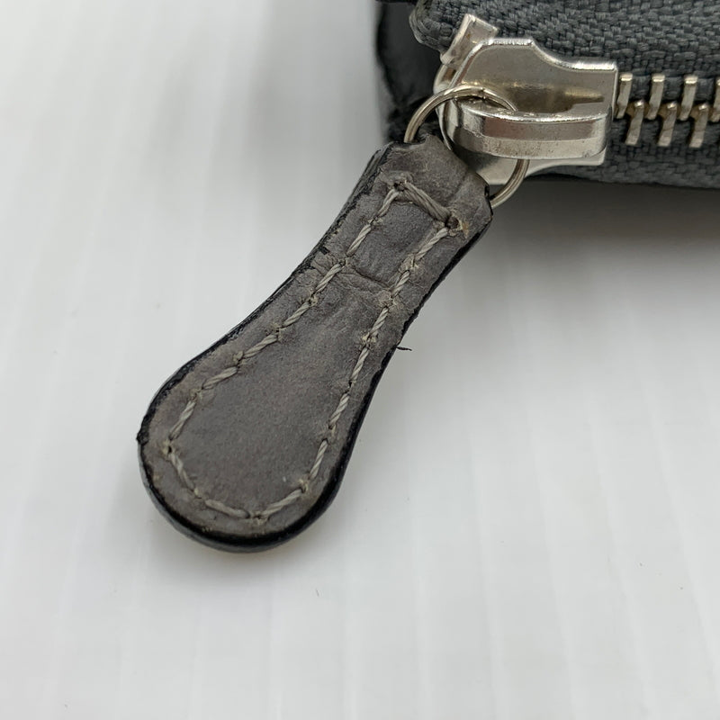 【中古品】【メンズ】 FELISI フェリージ COMPACT WALLET コンパクト クロコ ウォレット 財布 型押し 200-260915-sa-23-teih カラー：グレー系 万代Net店