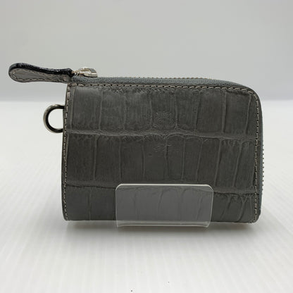 【中古品】【メンズ】 FELISI フェリージ COMPACT WALLET コンパクト クロコ ウォレット 財布 型押し 200-260915-sa-23-teih カラー：グレー系 万代Net店