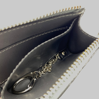 【中古品】【メンズ】 FELISI フェリージ COMPACT WALLET コンパクト クロコ ウォレット 財布 型押し 200-260915-sa-23-teih カラー：グレー系 万代Net店