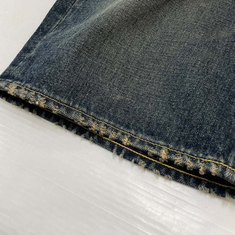【中古品】【メンズ】 STUDIO D'ARTISAN ステュディオダ ルチザン ディー PRINT DENIM SHORTS D1543 プリント デニム ショーツ ボトムス 短パン 156-260913-sa-19-teih サイズ：34 カラー：インディゴ 万代Net店