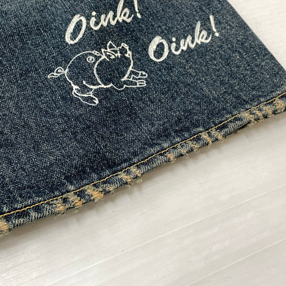 【中古品】【メンズ】 STUDIO D'ARTISAN ステュディオダ ルチザン ディー PRINT DENIM SHORTS D1543 プリント デニム ショーツ ボトムス 短パン 156-260913-sa-19-teih サイズ：34 カラー：インディゴ 万代Net店