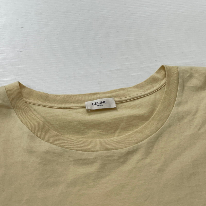 【中古品】【メンズ】 CELINE セリーヌ LOGO TEE 2X681671Q ロゴ Tシャツ 半袖 トップス 141-260913-sa-06-teih サイズ：L カラー：ベージュ系 万代Net店