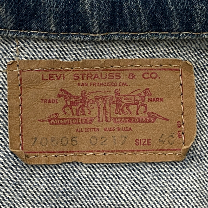 【中古品】【メンズ】 LEVI’S リーバイス 529 70505-0217 DENIM JACKET デニム ジャケット アウター 145-260913-sa-10-teih サイズ：40 カラー：インディゴ 万代Net店