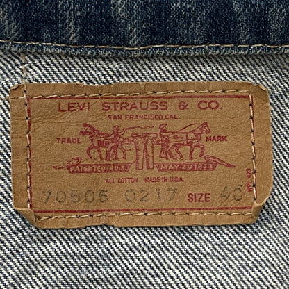 【中古品】【メンズ】 LEVI’S リーバイス 529 70505-0217 DENIM JACKET デニム ジャケット アウター 145-260913-sa-10-teih サイズ：40 カラー：インディゴ 万代Net店
