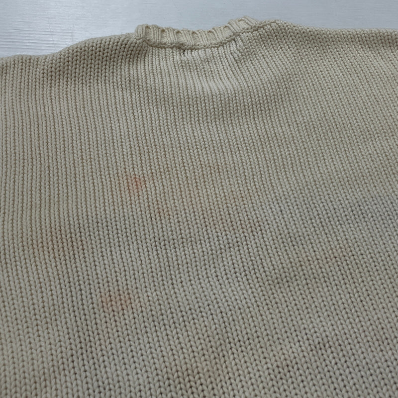 【現状渡し品】【メンズ】 POLO RALPH LAUREN ポロ ラルフローレン 90’s THE STARS＆STRIPES KNIT 90年代 ザ スターズ アンド ストライプ ニット 長袖 トップス 145-260913-sa-01-teih サイズ：L カラー：アイボリー 万代Net店