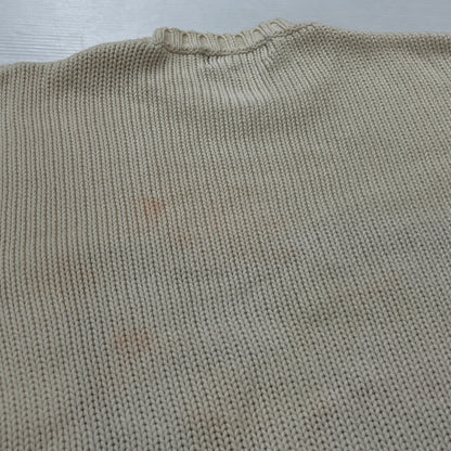 【現状渡し品】【メンズ】 POLO RALPH LAUREN ポロ ラルフローレン 90’s THE STARS＆STRIPES KNIT 90年代 ザ スターズ アンド ストライプ ニット 長袖 トップス 145-260913-sa-01-teih サイズ：L カラー：アイボリー 万代Net店