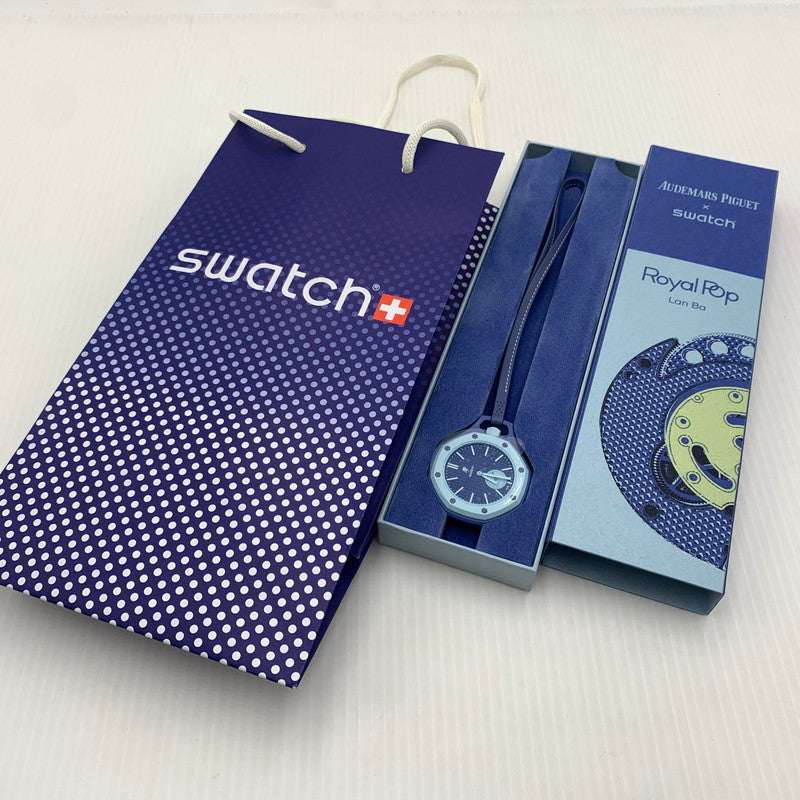 【中古品】【メンズ/レディース】 SWATCH スウォッチ × Audemars Piguet オーデマピゲ 別注 コラボ ROYAL POP LAN BA BLUE ロイヤル ポップ ランバ 時計 アクセサリー 197-260914-ko-03-teih カラー：ブルー 万代Net店