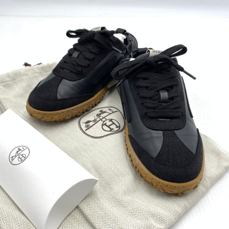 【中古品】【メンズ/レディース】 HERMES エルメス ジェット スニーカー 靴 シューズ 183-260914-ko-02-teih サイズ：36 カラー：ブラック 万代Net店