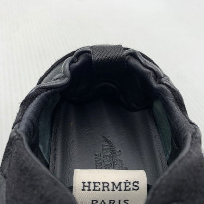 【中古品】【メンズ/レディース】 HERMES エルメス ジェット スニーカー 靴 シューズ 183-260914-ko-02-teih サイズ：36 カラー：ブラック 万代Net店