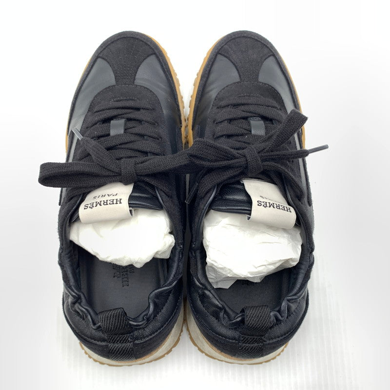 【中古品】【メンズ/レディース】 HERMES エルメス ジェット スニーカー 靴 シューズ 183-260914-ko-02-teih サイズ：36 カラー：ブラック 万代Net店