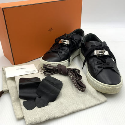 【現状渡し品】【メンズ】 HERMES エルメス デイ ストラップ スニーカー 靴 シューズ 182-260914-ko-01-teih サイズ：40 カラー：ブラック 万代Net店