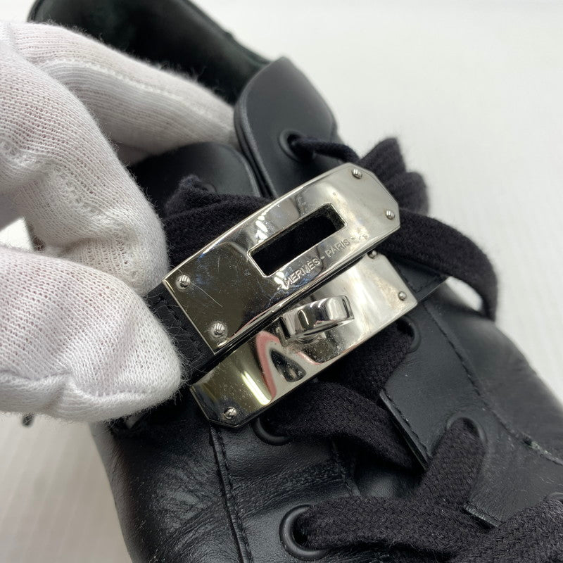 【現状渡し品】【メンズ】 HERMES エルメス デイ ストラップ スニーカー 靴 シューズ 182-260914-ko-01-teih サイズ：40 カラー：ブラック 万代Net店