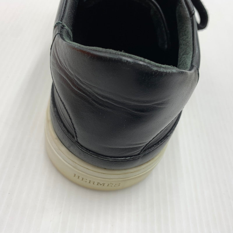 【現状渡し品】【メンズ】 HERMES エルメス デイ ストラップ スニーカー 靴 シューズ 182-260914-ko-01-teih サイズ：40 カラー：ブラック 万代Net店