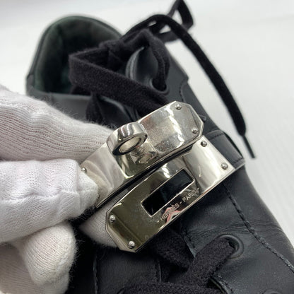 【現状渡し品】【メンズ】 HERMES エルメス デイ ストラップ スニーカー 靴 シューズ 182-260914-ko-01-teih サイズ：40 カラー：ブラック 万代Net店