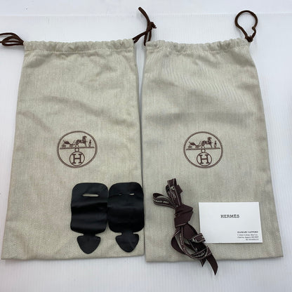 【現状渡し品】【メンズ】 HERMES エルメス デイ ストラップ スニーカー 靴 シューズ 182-260914-ko-01-teih サイズ：40 カラー：ブラック 万代Net店