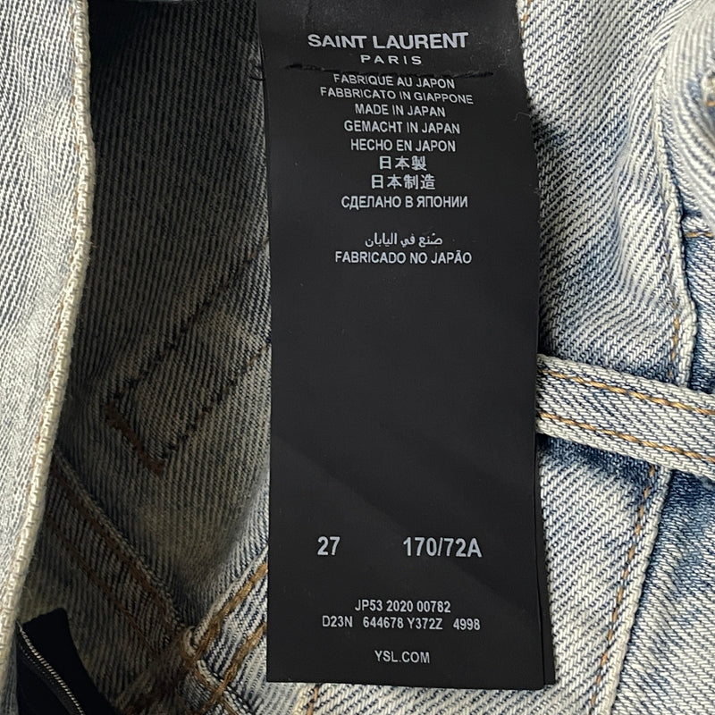 【中古品】【メンズ】 SAINT LAURENT サンローラン DENIM PANTS 644678 Y372Z デニム パンツ ボトムス ジーンズ 152-260913-sa-11-teih サイズ：27 カラー：インディゴ 万代Net店