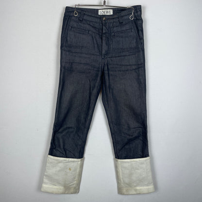 【中古品】【メンズ】 LOEWE ロエベ FISHERMAN DENIM PANTS S2262110IB フィッシャーマン デニム パンツ ボトムス ジーンズ 168-260913-sa-12-teih サイズ：34 カラー：インディゴ 万代Net店