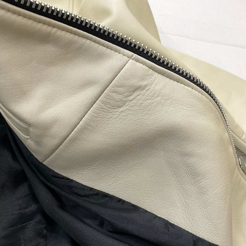 【中古品】【メンズ】 JACKROSE ジャックローズ RAM LEATHER RIDERS JACKET ラム レザー ライダース ジャケット アウター 147-260913-sa-08-teih サイズ：4 カラー：ホワイト 万代Net店