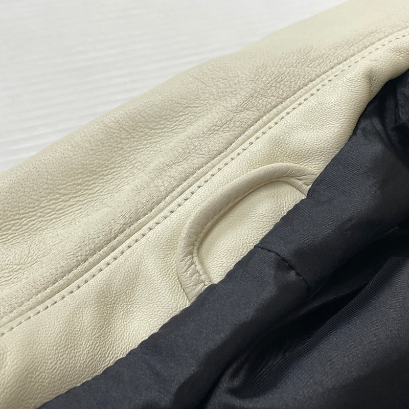 【中古品】【メンズ】 JACKROSE ジャックローズ RAM LEATHER RIDERS JACKET ラム レザー ライダース ジャケット アウター 147-260913-sa-08-teih サイズ：4 カラー：ホワイト 万代Net店