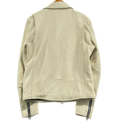 【中古品】【メンズ】 JACKROSE ジャックローズ RAM LEATHER RIDERS JACKET ラム レザー ライダース ジャケット アウター 147-260913-sa-08-teih サイズ：4 カラー：ホワイト 万代Net店