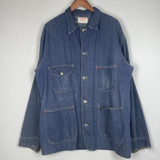 【中古品】【メンズ】 BROTHERHOOD ブラザー フッド 50’s ~ 60’s VINTAGE DENIM COVERALLS 50 ～ 60年代 ヴィンテージ デニム カバーオール アウター 145-260913-sa-02-teih サイズ：不明 カラー：インディゴ 万代Net店