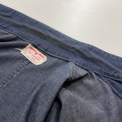 【中古品】【メンズ】 BROTHERHOOD ブラザー フッド 50’s ~ 60’s VINTAGE DENIM COVERALLS 50 ～ 60年代 ヴィンテージ デニム カバーオール アウター 145-260913-sa-02-teih サイズ：不明 カラー：インディゴ 万代Net店