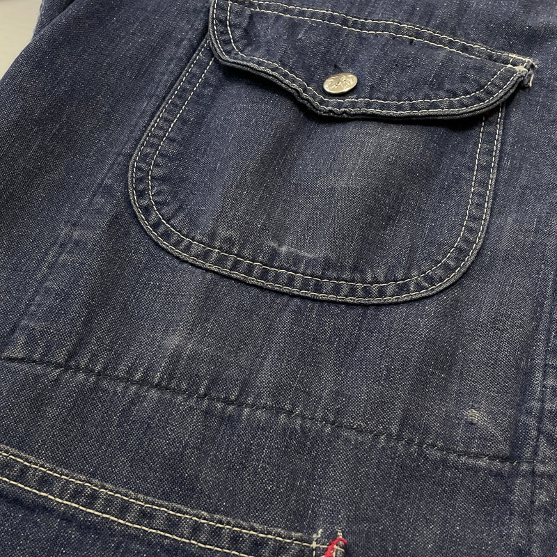【中古品】【メンズ】 BROTHERHOOD ブラザー フッド 50’s ~ 60’s VINTAGE DENIM COVERALLS 50 ～ 60年代 ヴィンテージ デニム カバーオール アウター 145-260913-sa-02-teih サイズ：不明 カラー：インディゴ 万代Net店